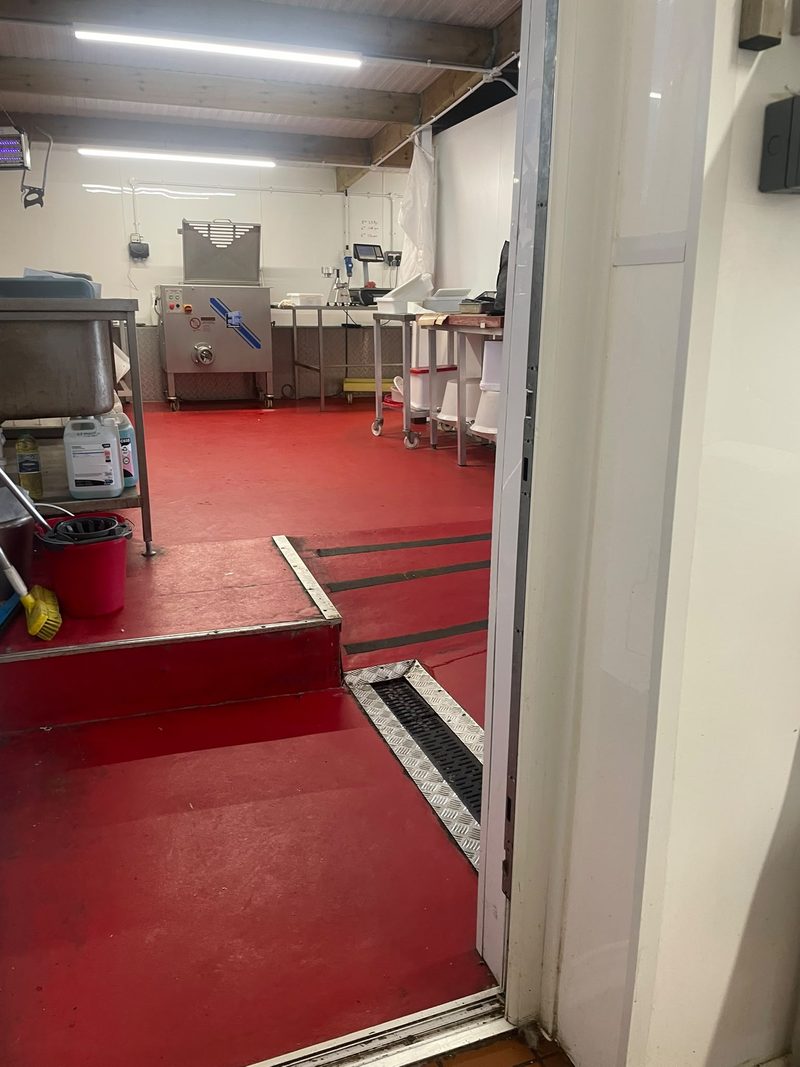 Our meat room at the end of the day