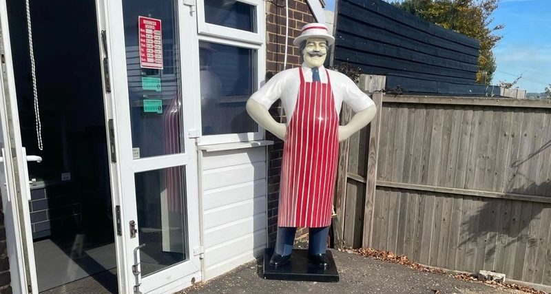 Smokehouse Butchery shop entrance at Monkshill Farm, Faversham